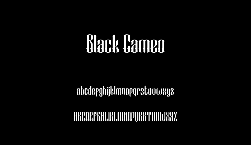 Black Cameo Demo font