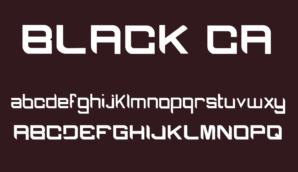 BLACK CAPS font