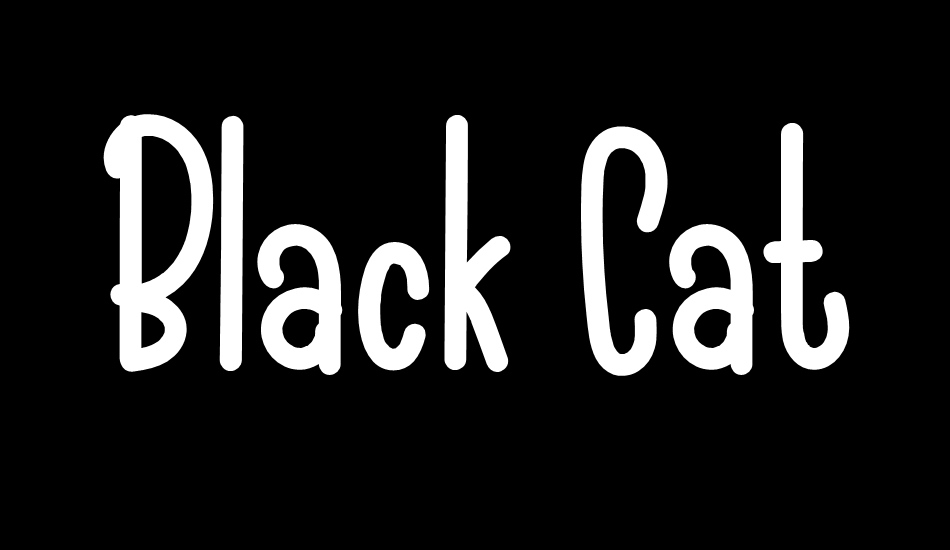 Black Cat font big