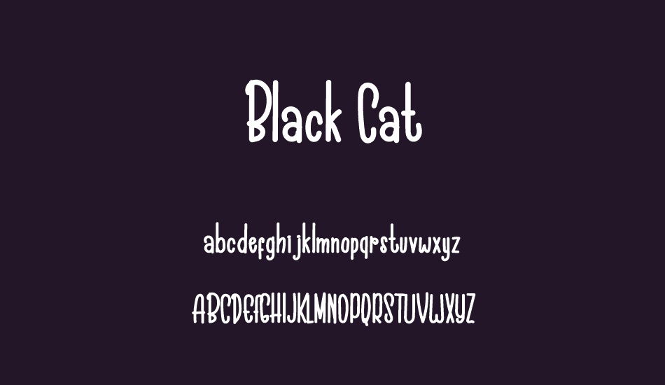 Black Cat font