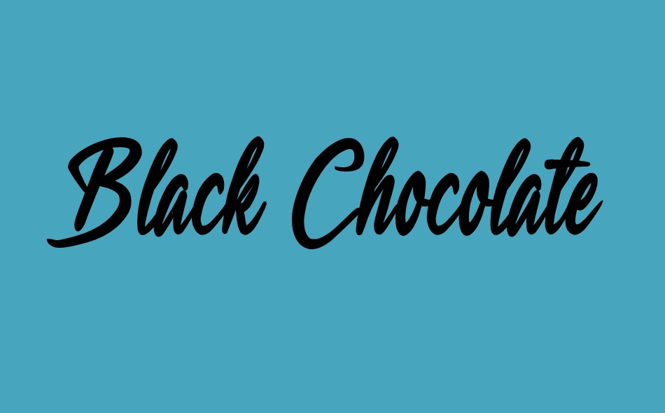 Black Chocolate font big