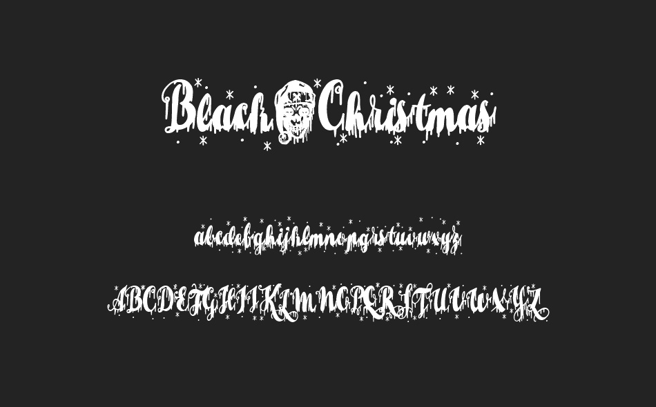 Black Christmas font