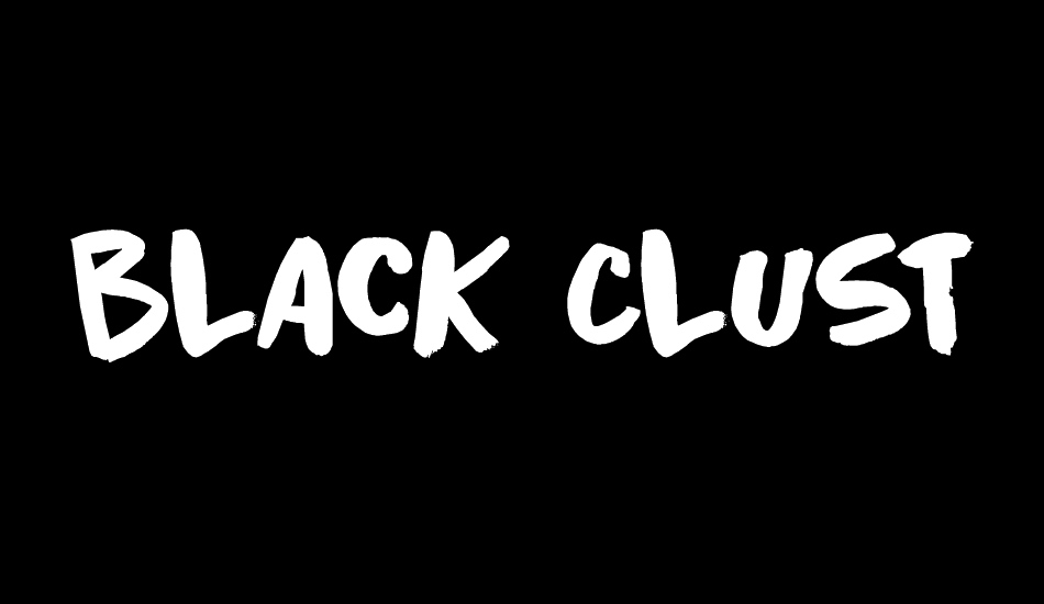 Black Cluster DEMO font big