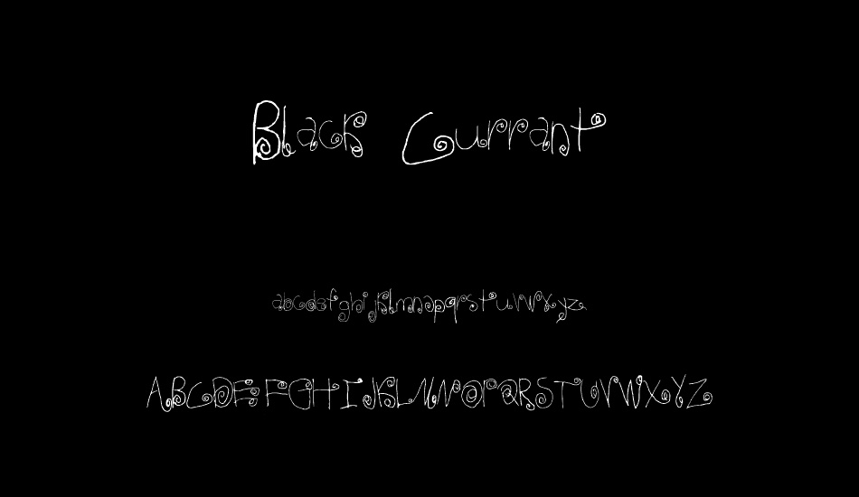 Black Currant font