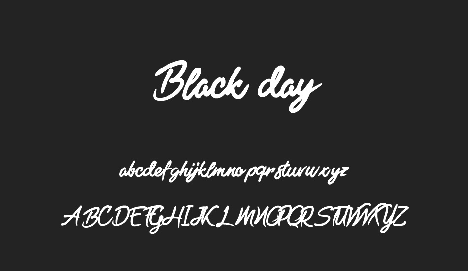 Black Freeday font