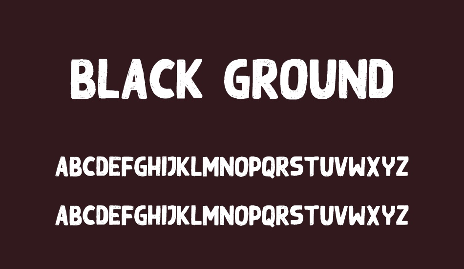 Black Ground font