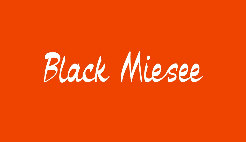 Black Miesee font big