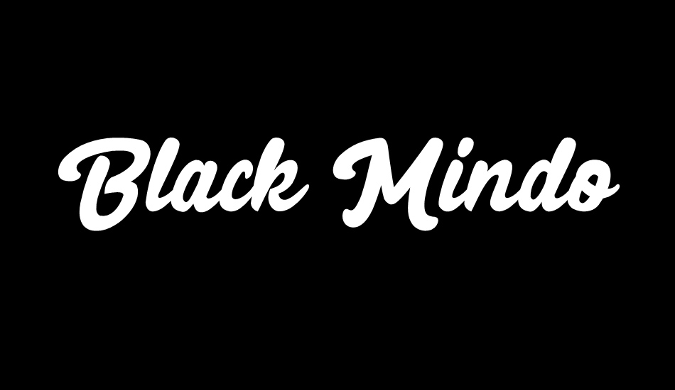 Black Mindo font big