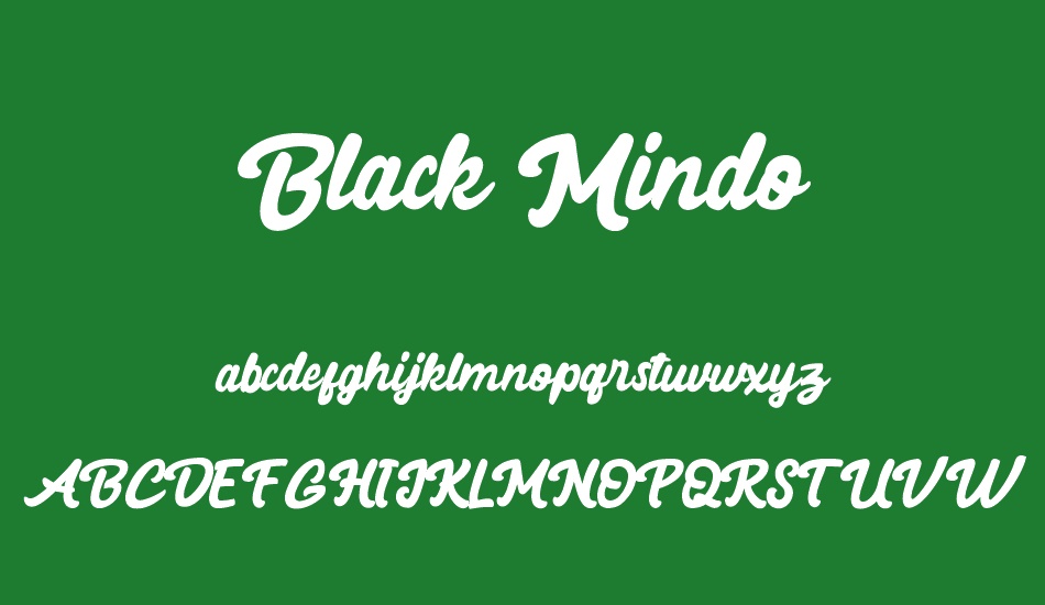 Black Mindo font