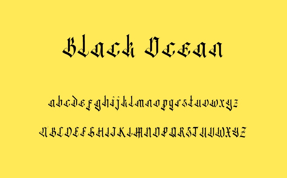 Black Ocean font