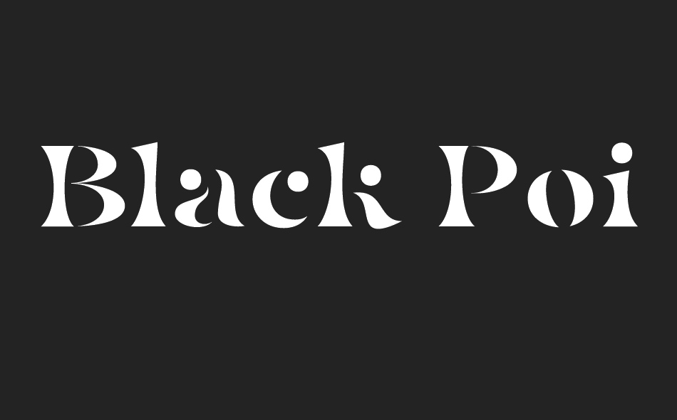 Black Point Serif font big