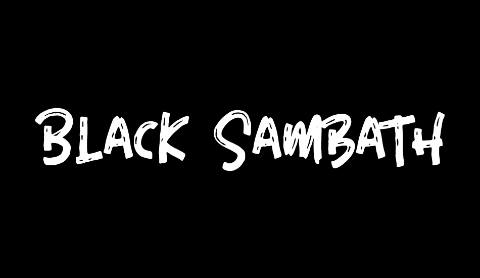 Black Sambath font big