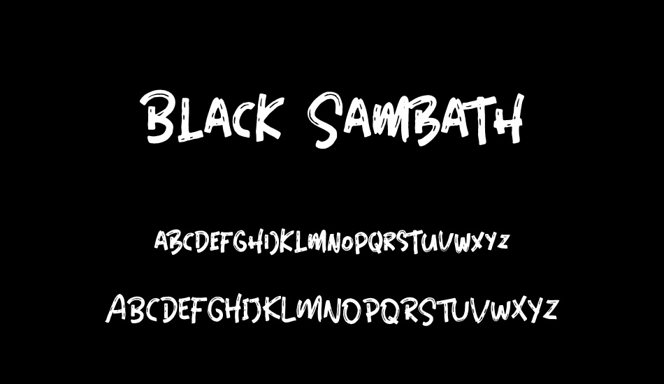 Black Sambath font