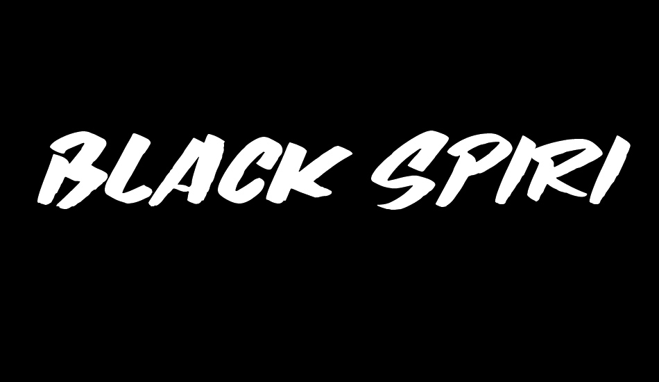 Black Spirit font big