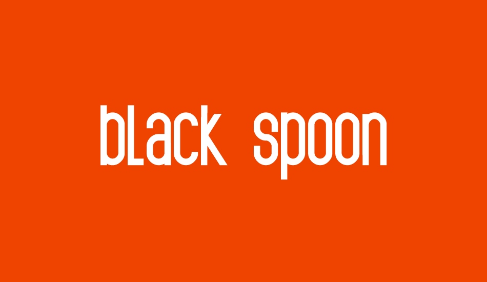 black spoon font big