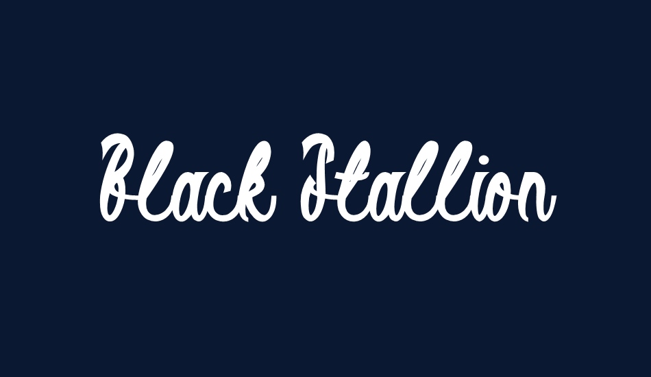 Black Stallion font big