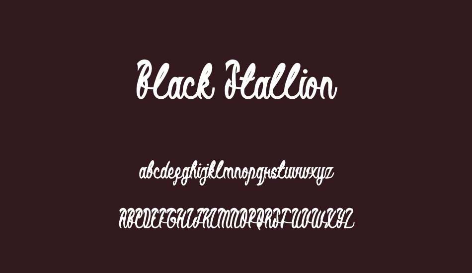 Black Stallion font