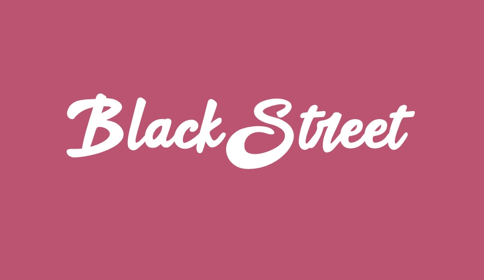 Black Street font big