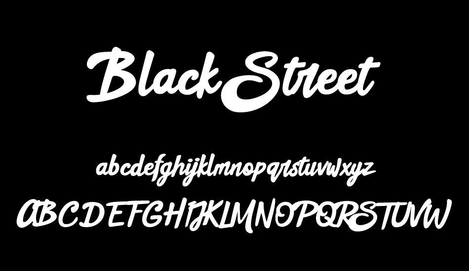 Black Street font