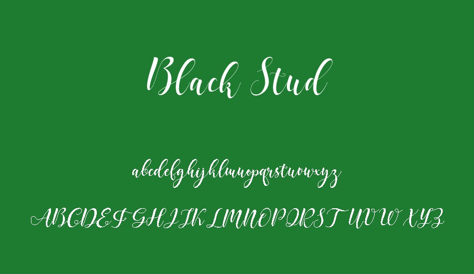 Black Stud font