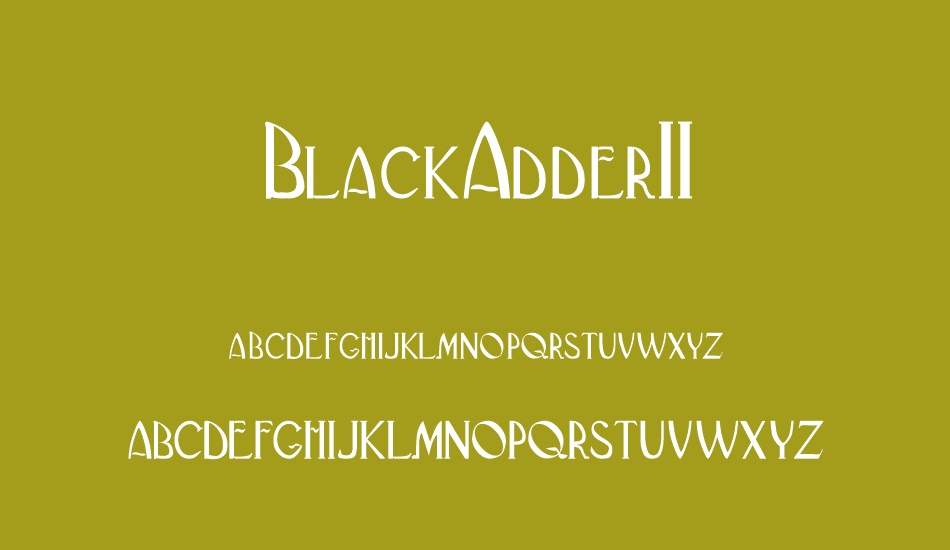 BlackAdderII font