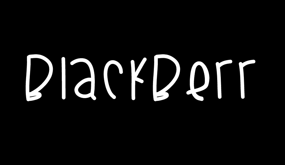 BlackberryBluesThick font big