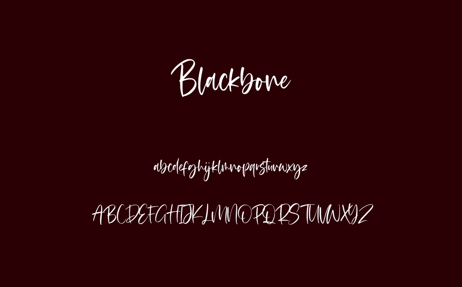 Blackbone font