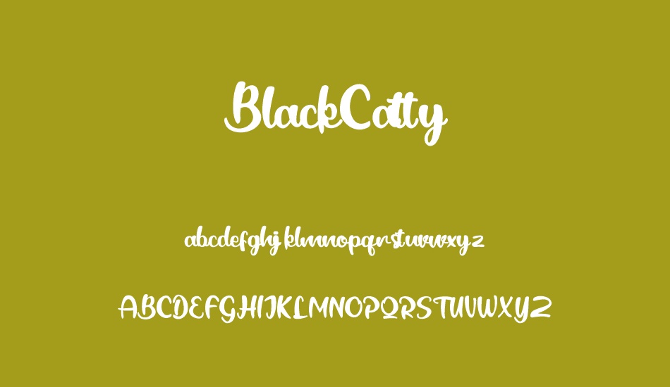 BlackCatty font