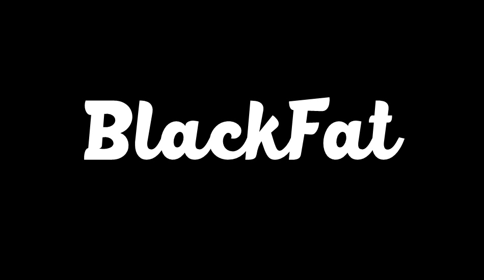 BlackFat font big