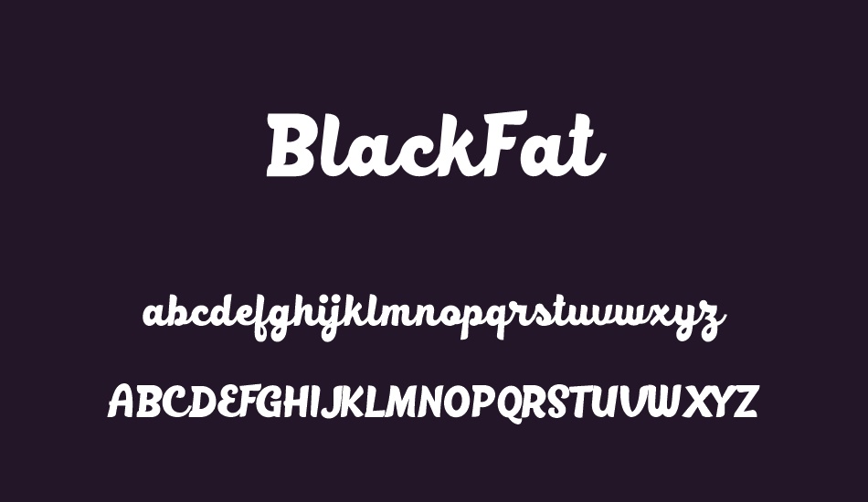 BlackFat font