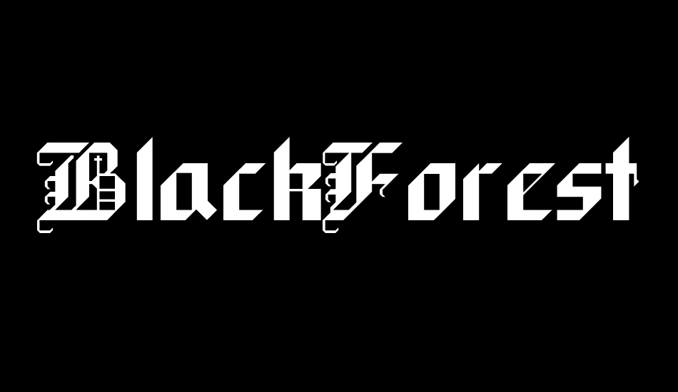 BlackForest font big