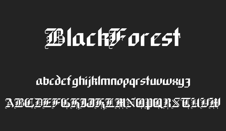 BlackForest font