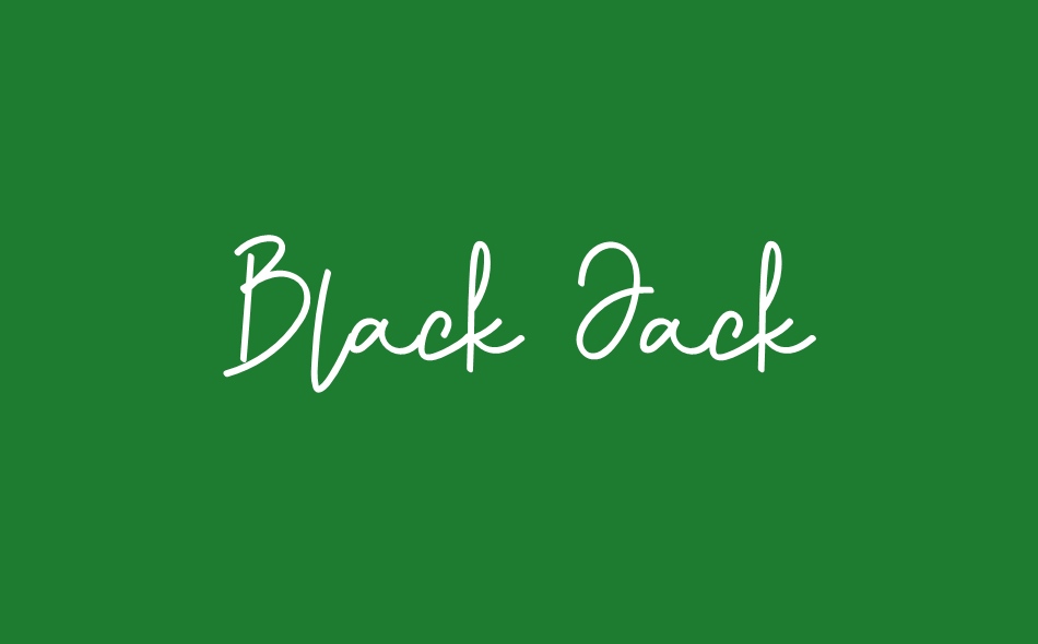 Black Jack font big