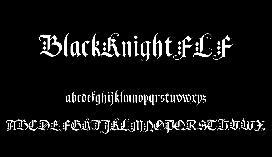 BlackKnightFLF font