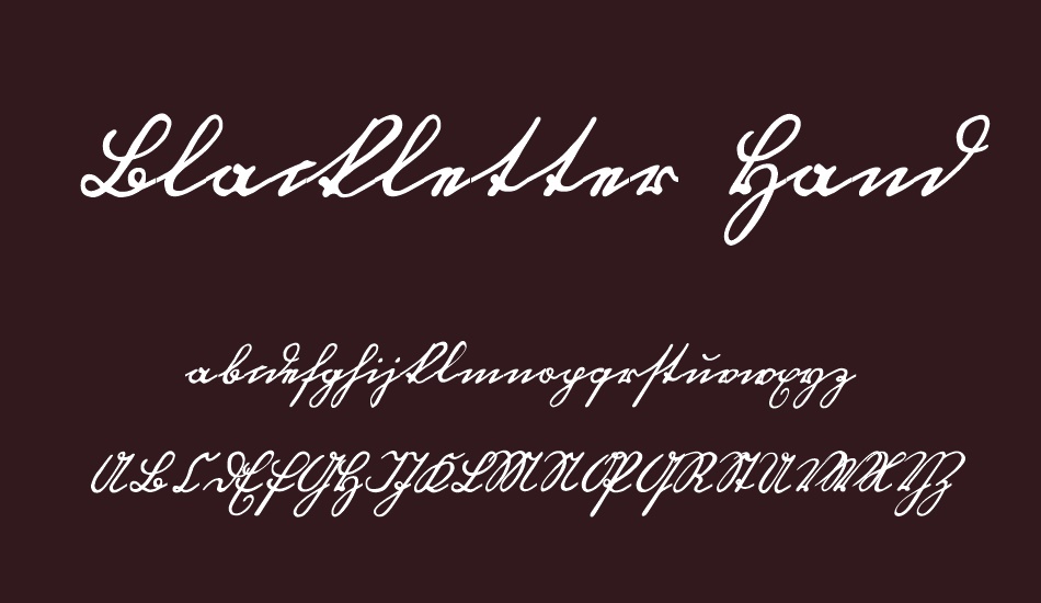 Blackletter Hand font