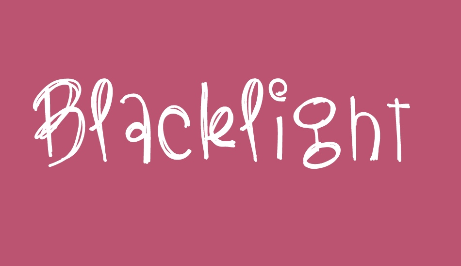 BlackLightning font big