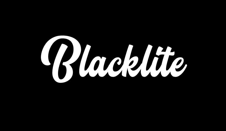 Blacklite DEMO font big