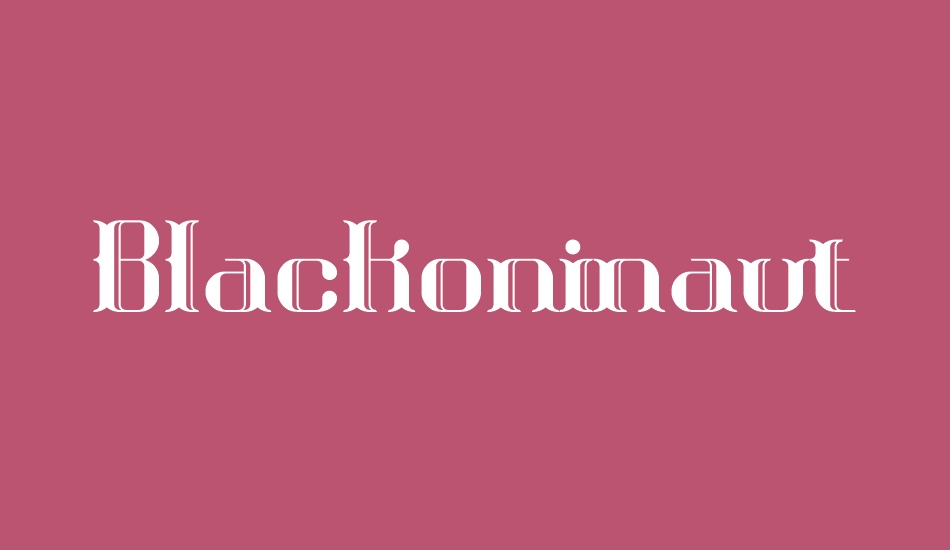 Blackoninaut BRK font big