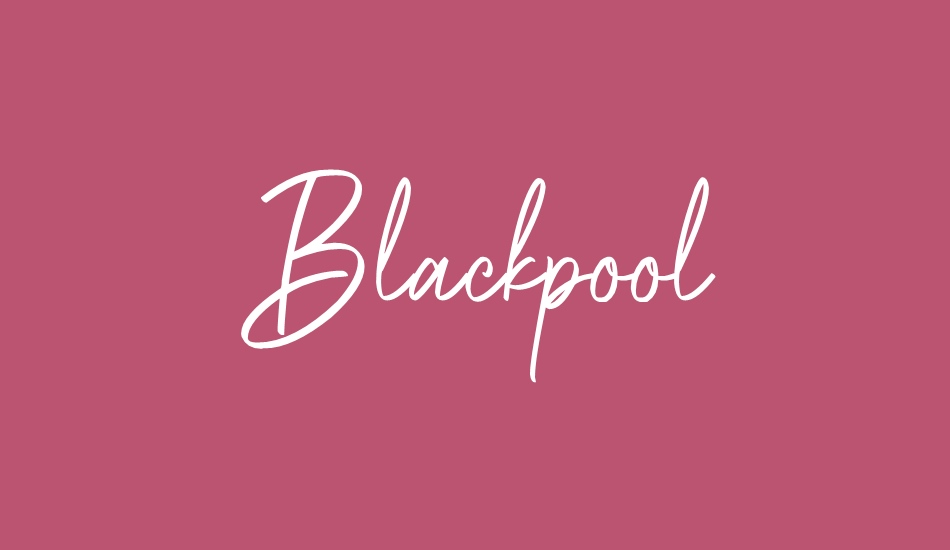 Blackpool font big