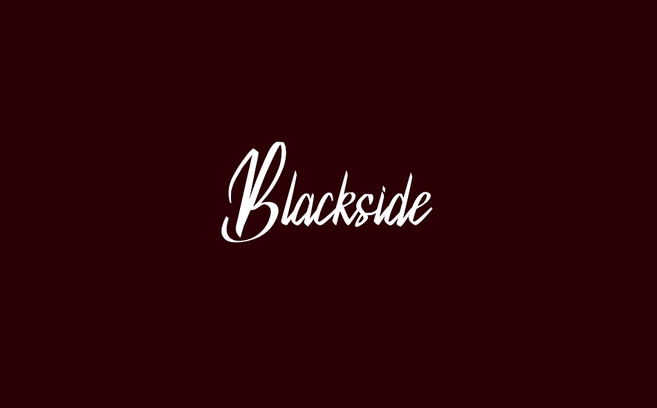 Blackside font big