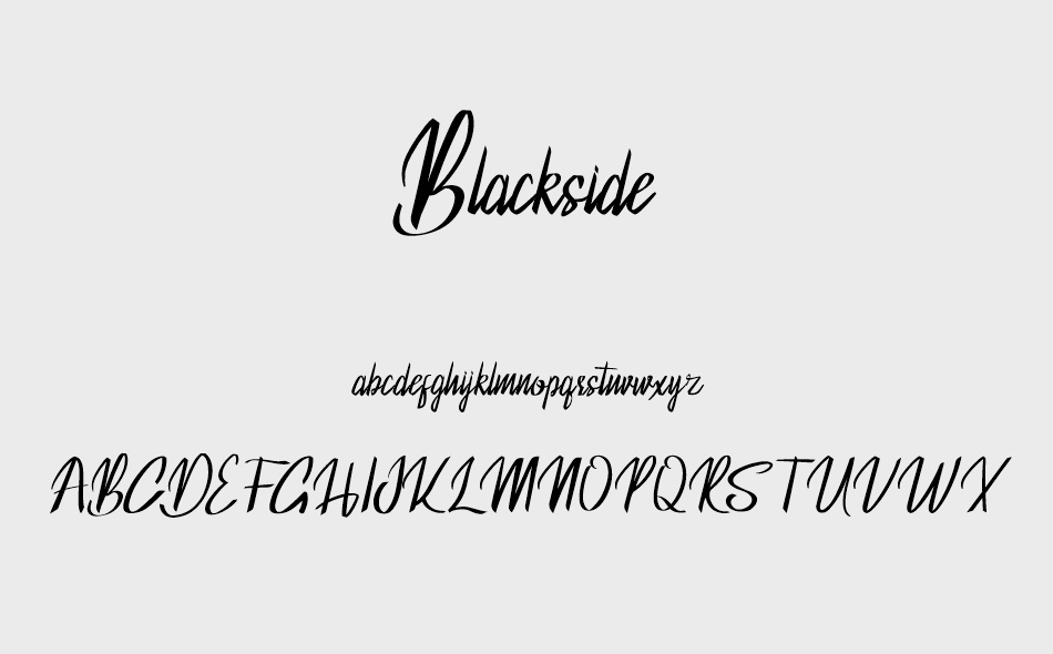 Blackside font