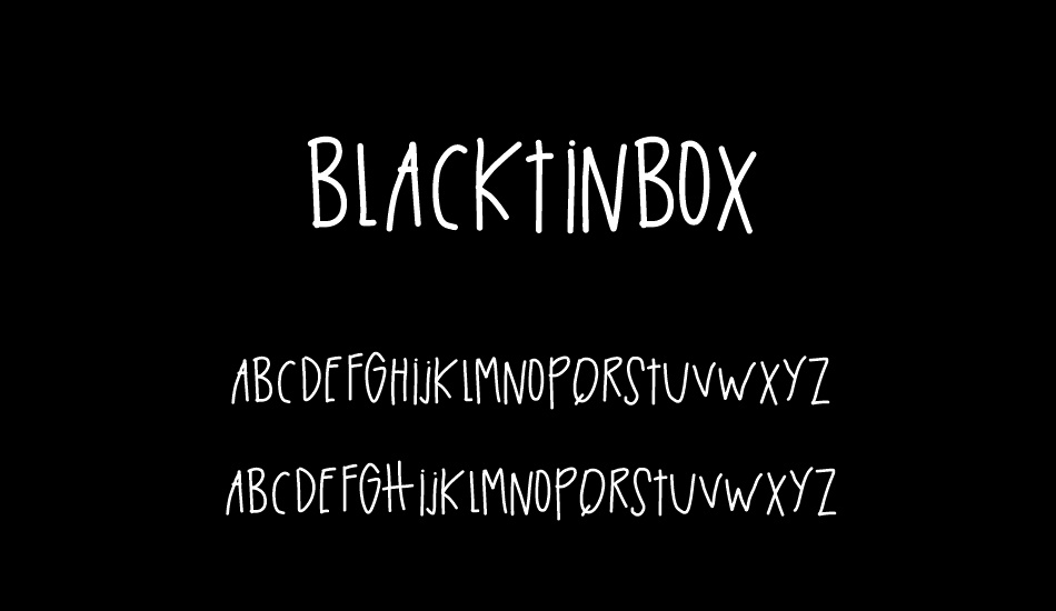 BlackTinBox font