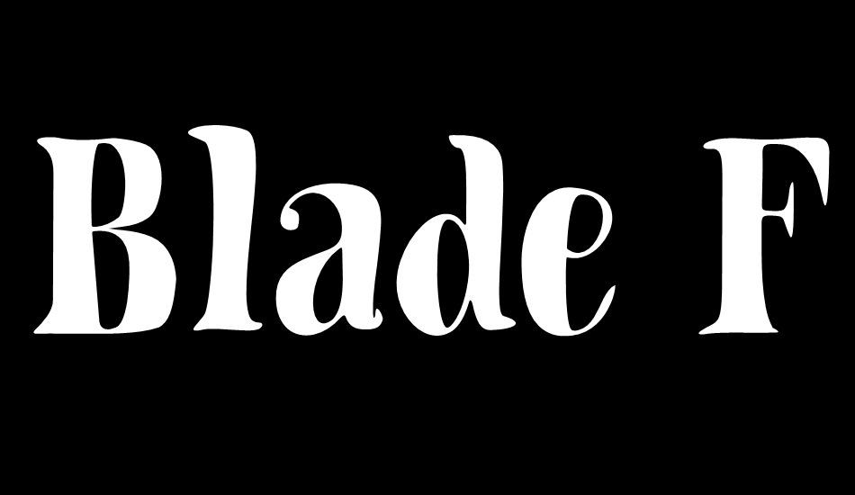 Blade Font font big