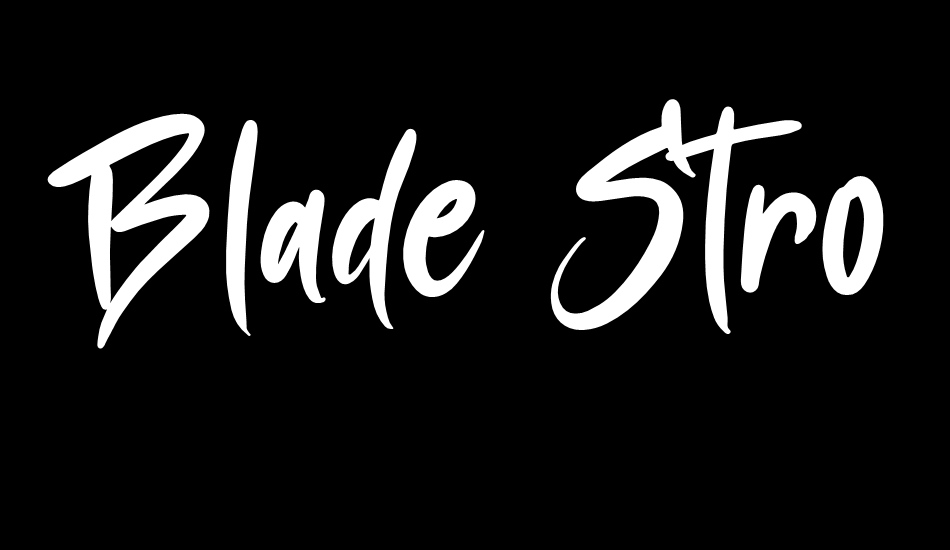 Blade Stroke font big