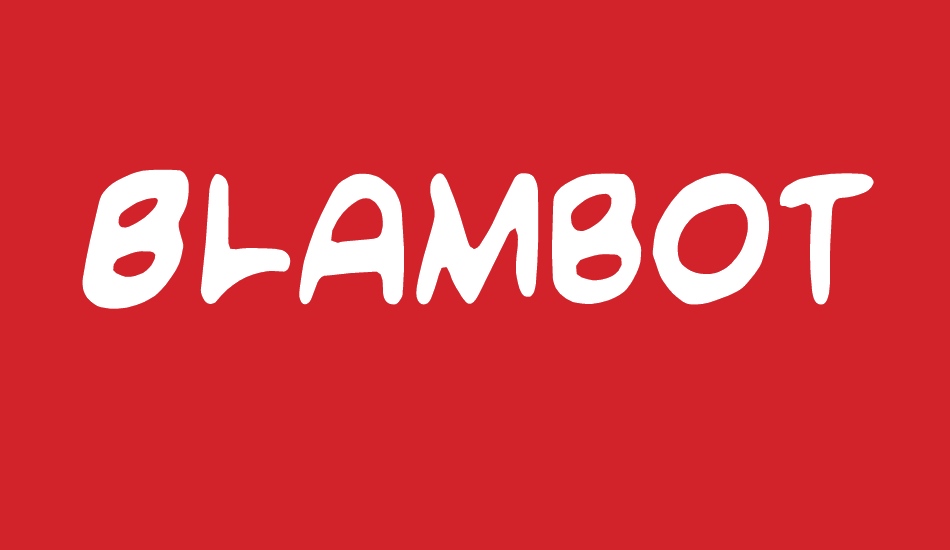 Blambot Custom font big