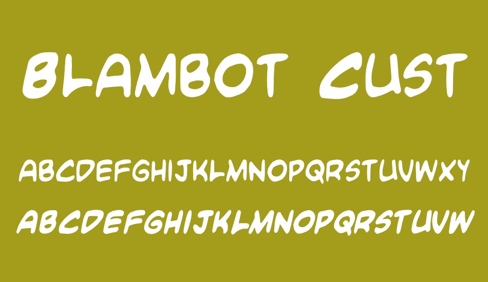 Blambot Custom font