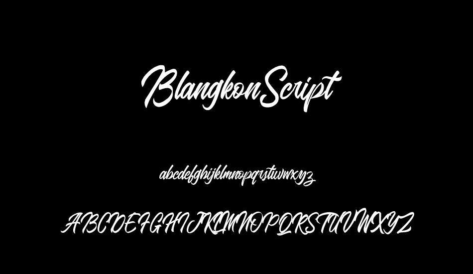 BlangkonScript font