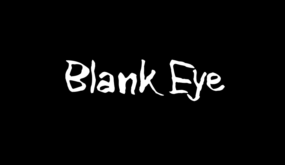 Blank Eye font big