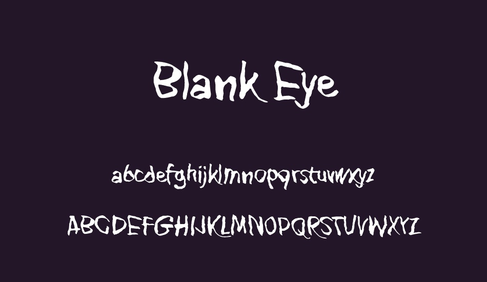 Blank Eye font