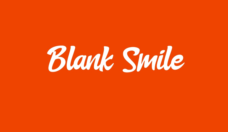 Blank Smile font big